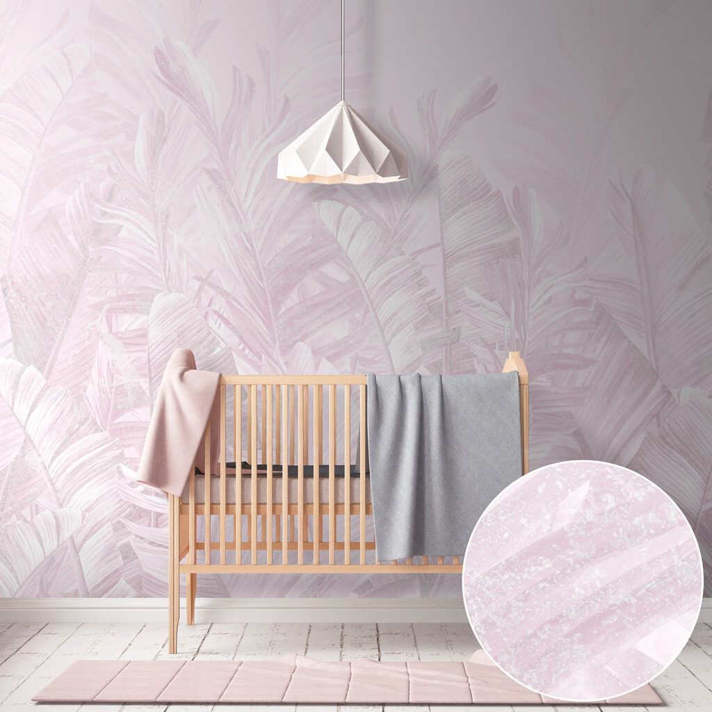 Soft pastel leaves in gentle arrangement