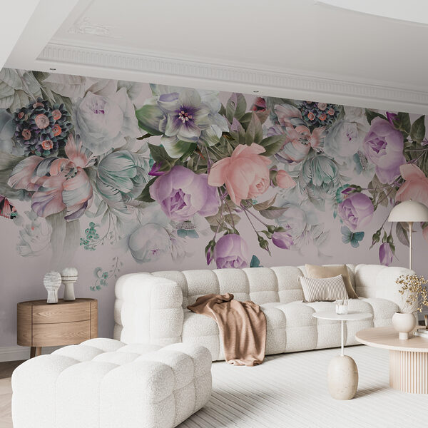 Delicate blooms on soft pink backdrop. Delicate blooms on soft pink backdrop.
