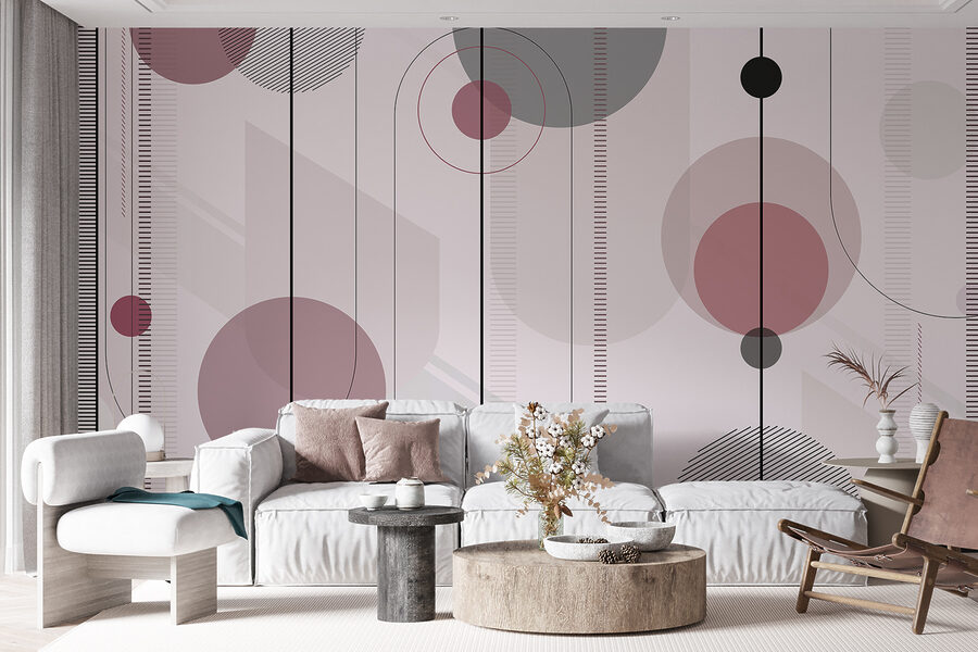 Abstract shapes in soft color palette. Abstract shapes in soft color palette.