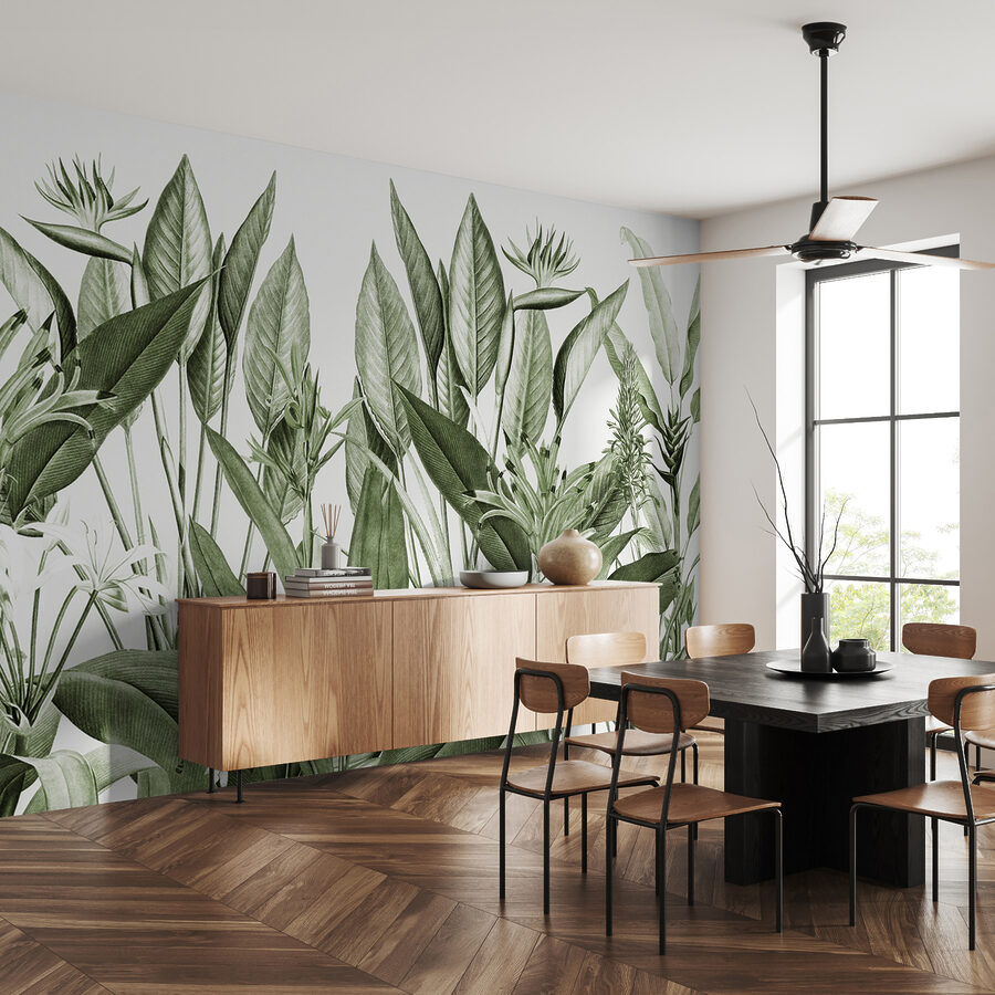 Lush greenery in delicate detail