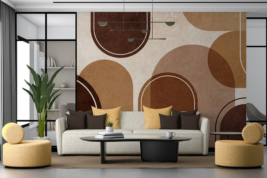 Abstract shapes in warm earth tones. Abstract shapes in warm earth tones.