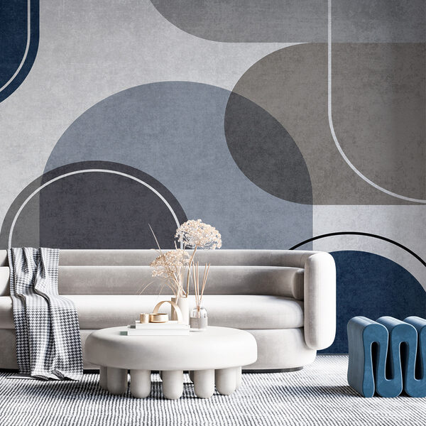 Modern abstract shapes in muted tones. Modern abstract shapes in muted tones.