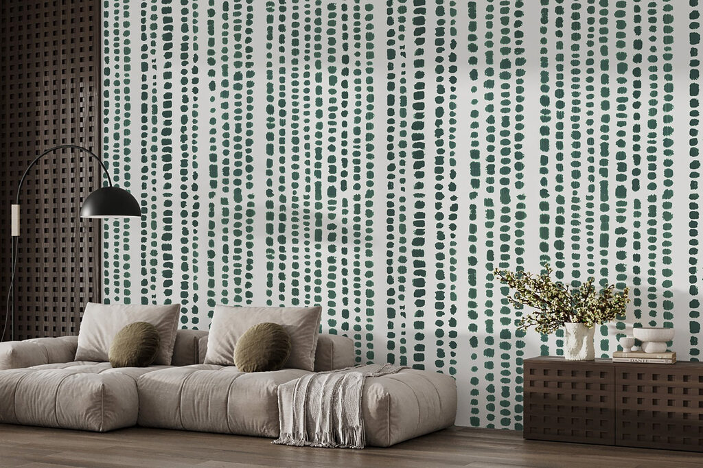 A green and white pattern A green and white pattern