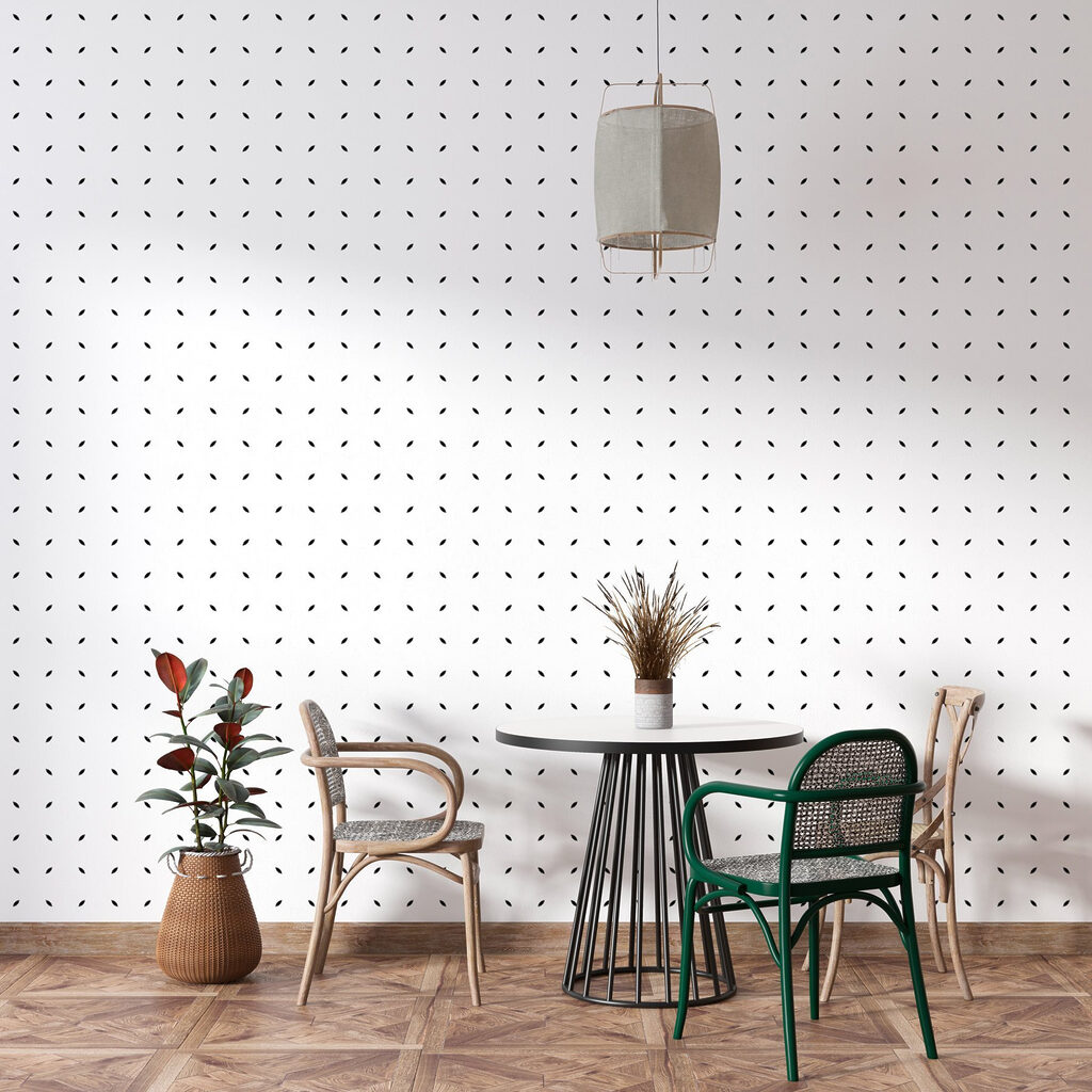 A white background with black dots A white background with black dots