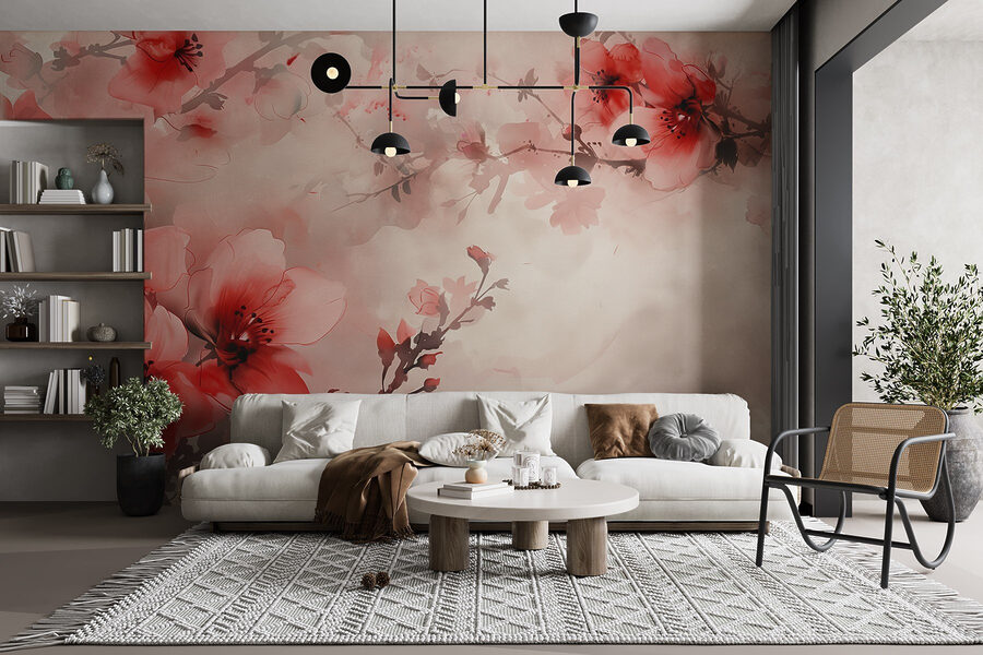 Wall murals Delicate blooms in soft hues. - Image 4