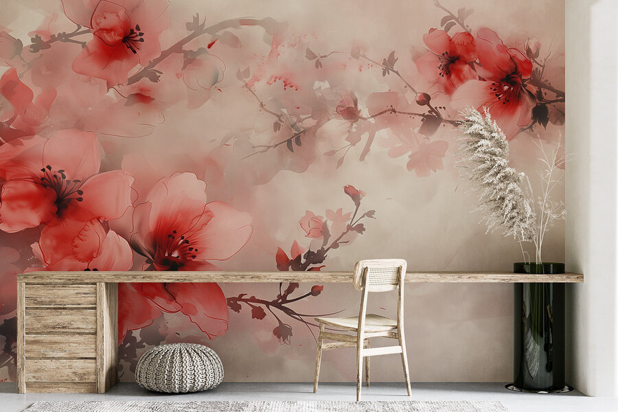 Wall murals Delicate blooms in soft hues. - Image 5