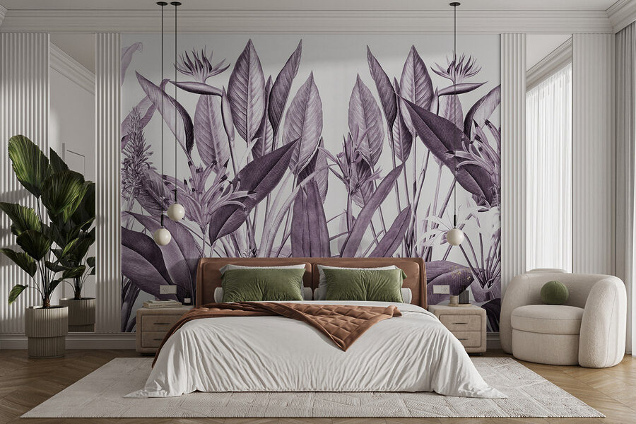 Wall murals Elegant foliage in muted tones. - Image 2