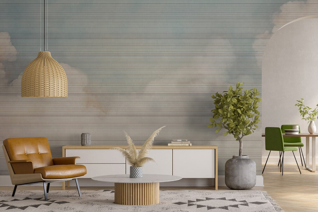 White clouds in the sky