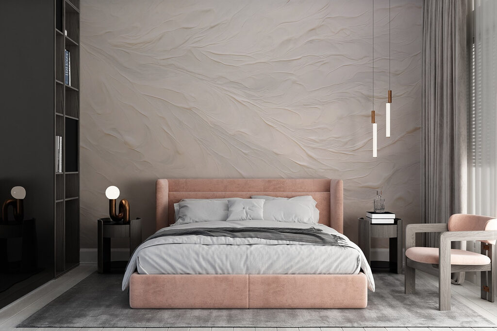 White surface with swirls