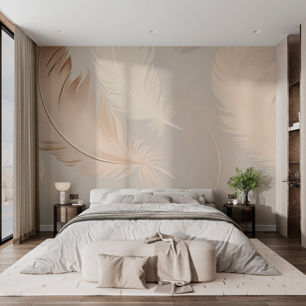 Group of feathers on a white background Group of feathers on a white background