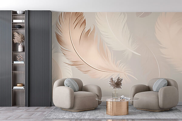 Group of feathers on a white background Group of feathers on a white background