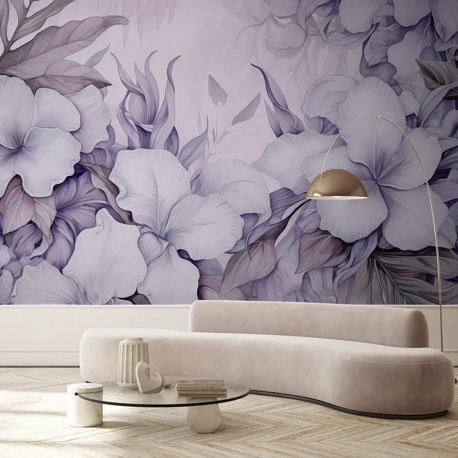 Wall murals Delicate blooms in soft pastels. - Image 2