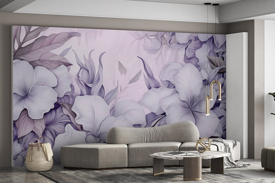 Wall murals Delicate blooms in soft pastels. - Image 3