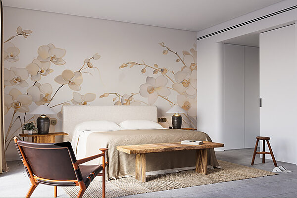 Painting of white flowers