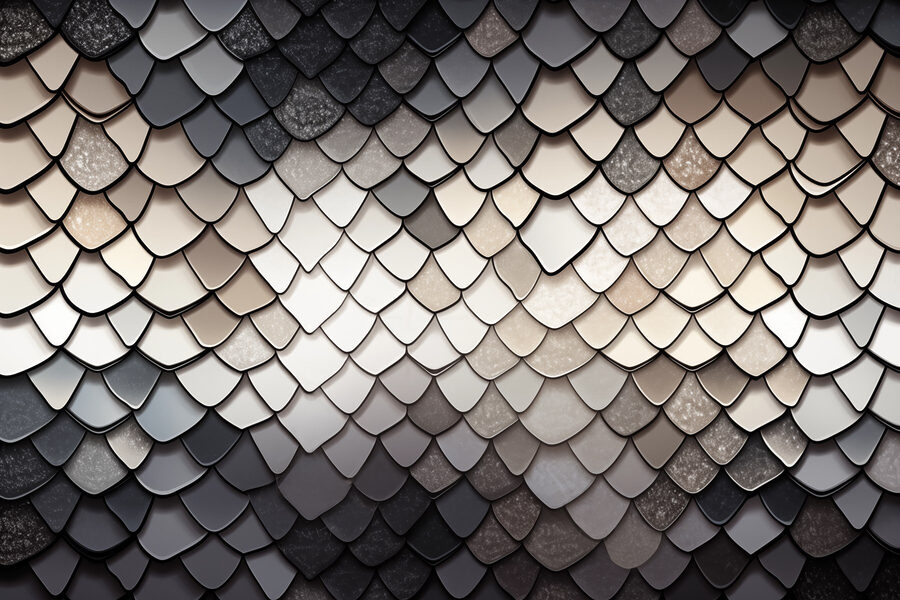 Wall murals Textured scales in muted color palette - Image 5