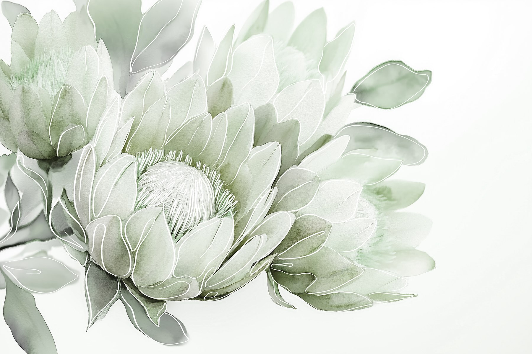 Soft petals in gentle hues Soft petals in gentle hues