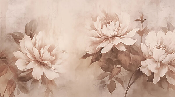 Soft petals in warm tones