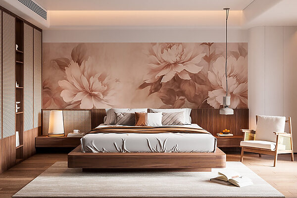 Wall murals Soft petals in warm tones (SKU: w03514) Wall murals Wall murals Soft petals in warm tones (SKU: w03514)