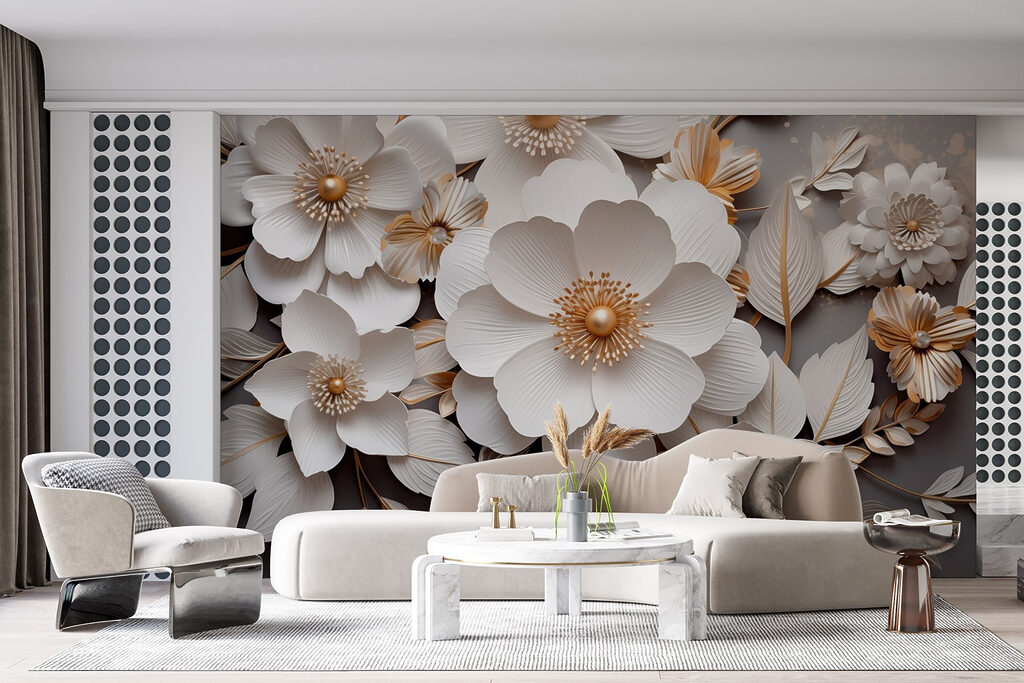 Elegant paper flowers in soft tones Elegant paper flowers in soft tones