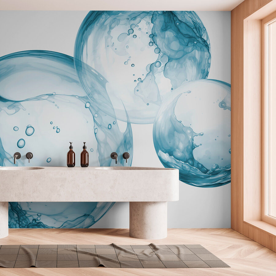 Group of bubbles with bubbles in the air