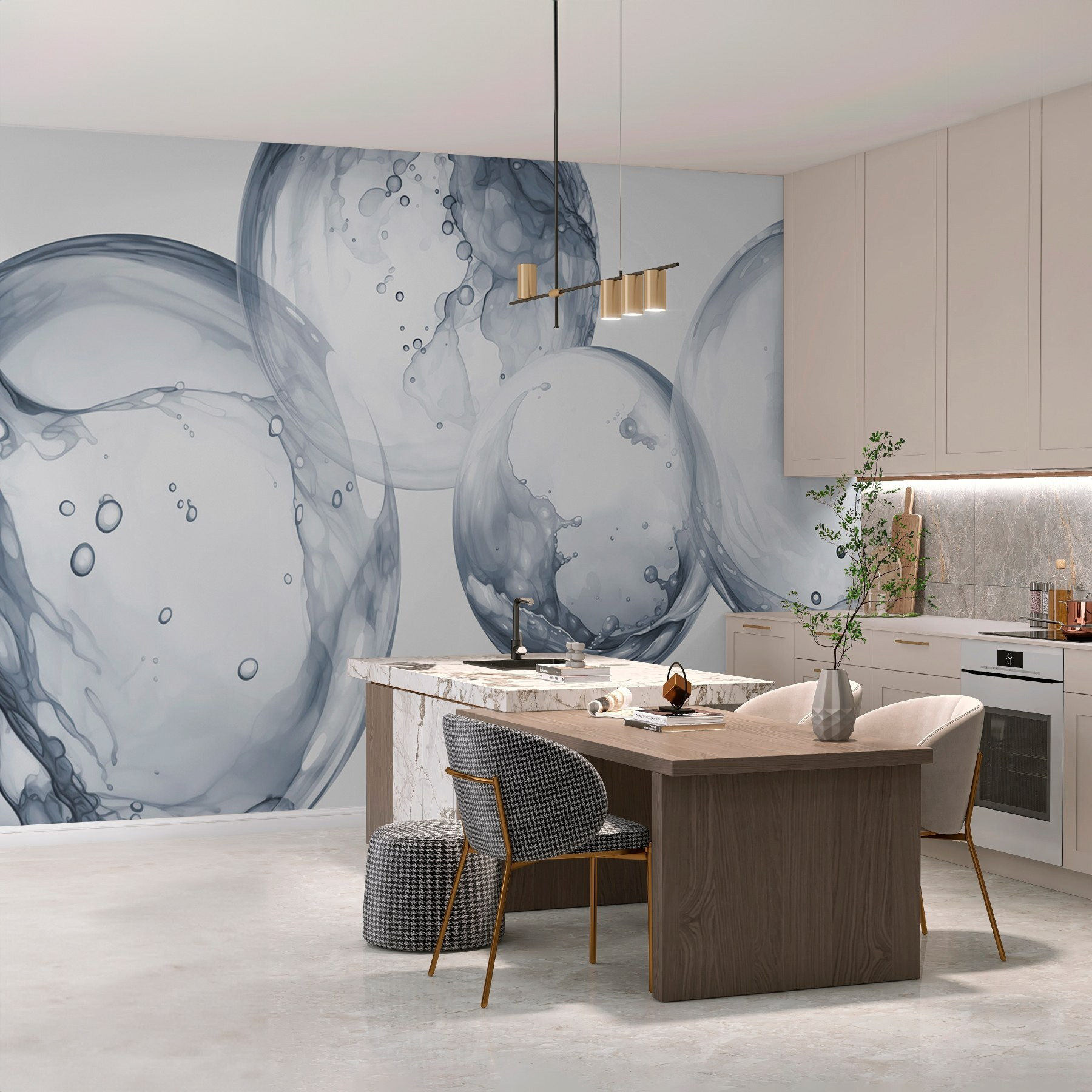 Group of bubbles with bubbles in the air Group of bubbles with bubbles in the air