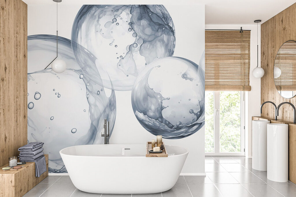 Group of bubbles with bubbles in the air Group of bubbles with bubbles in the air