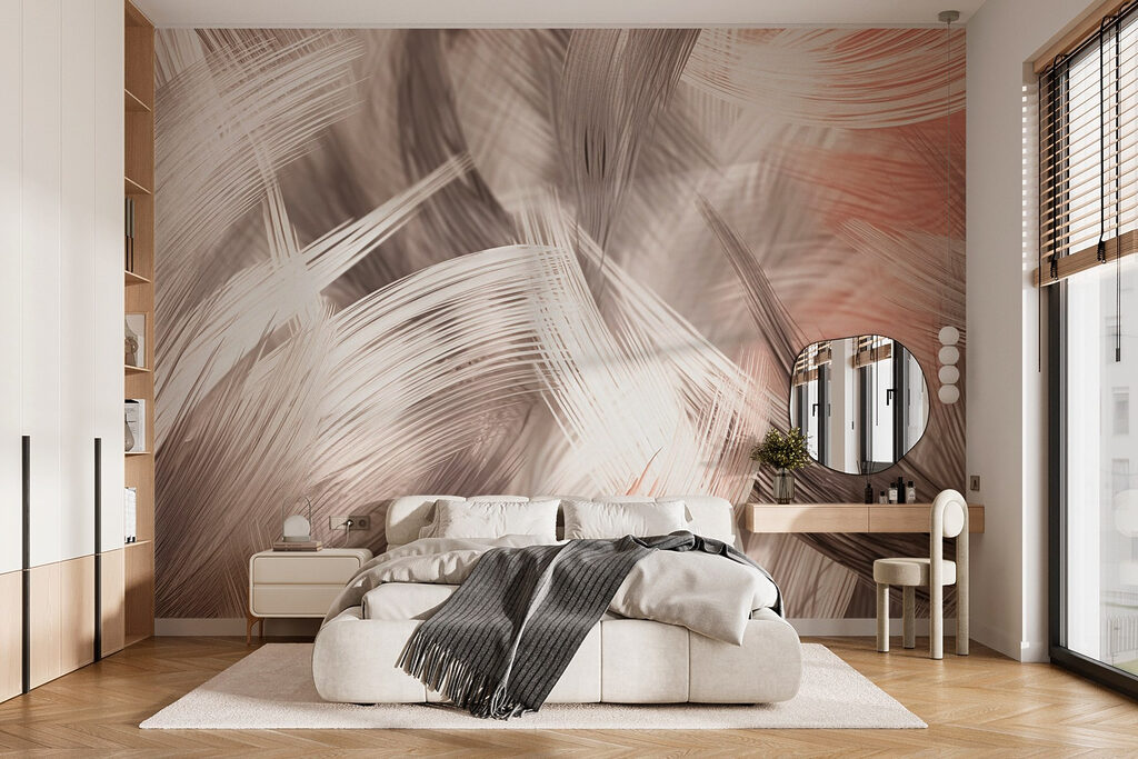 Abstract textures in soft hues