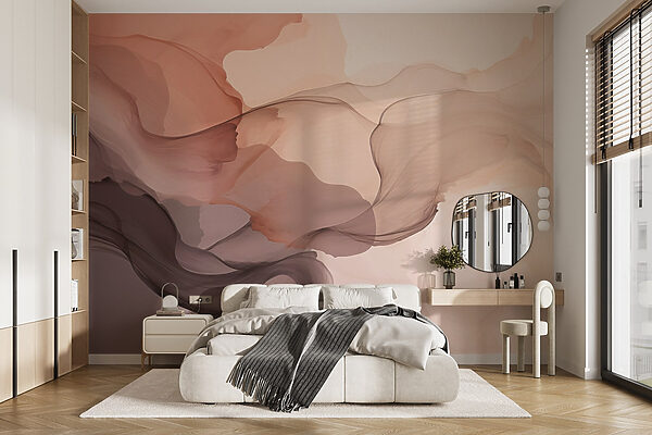 Soft, flowing abstract colors blend beautifully Soft, flowing abstract colors blend beautifully