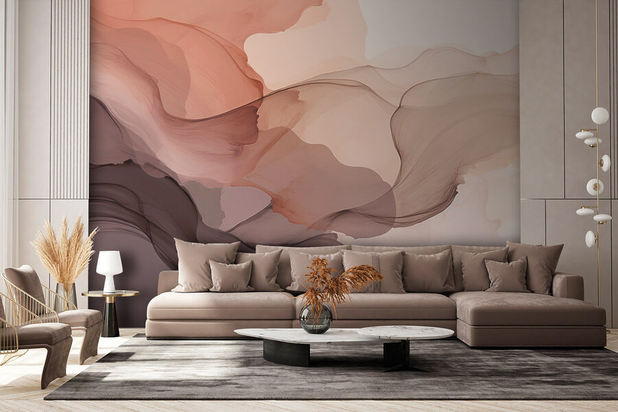 Soft, flowing abstract colors blend beautifully Soft, flowing abstract colors blend beautifully