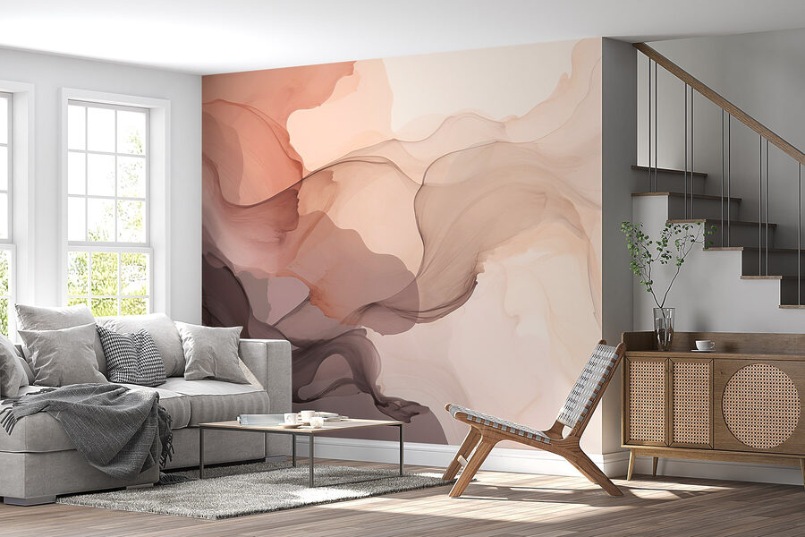 Soft, flowing abstract colors blend beautifully Soft, flowing abstract colors blend beautifully
