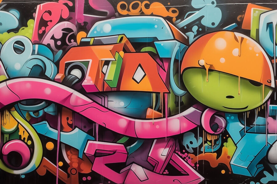 Graffiti on a wall