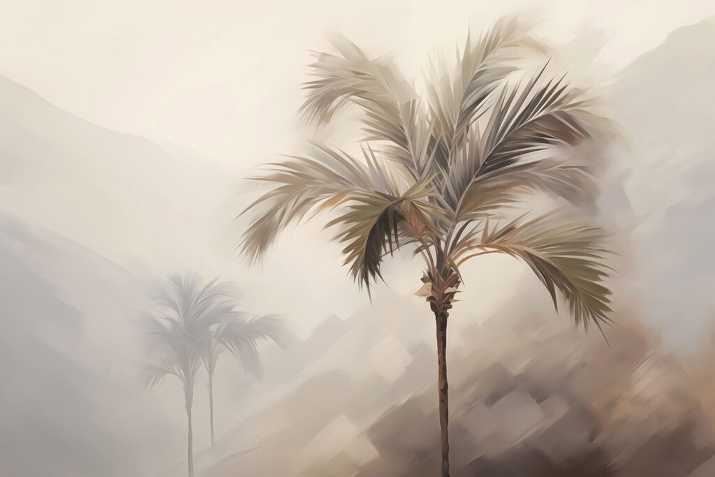 Palm trees in the fog Palm trees in the fog