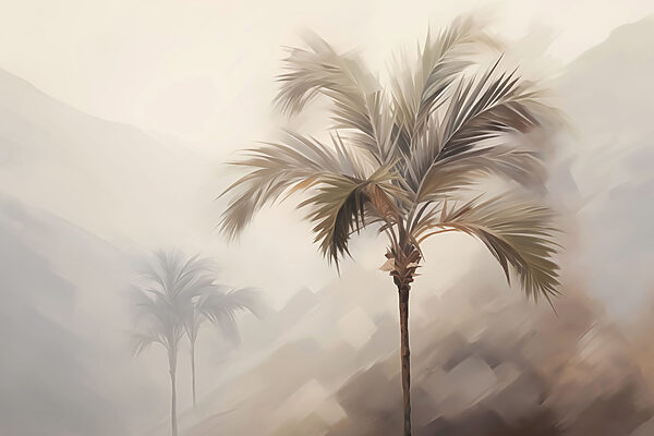 Palm trees in the fog Palm trees in the fog