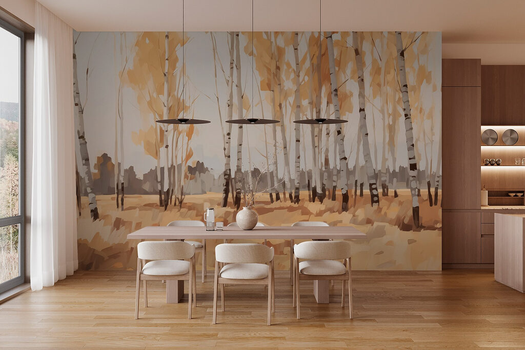 Group of trees in a field Group of trees in a field