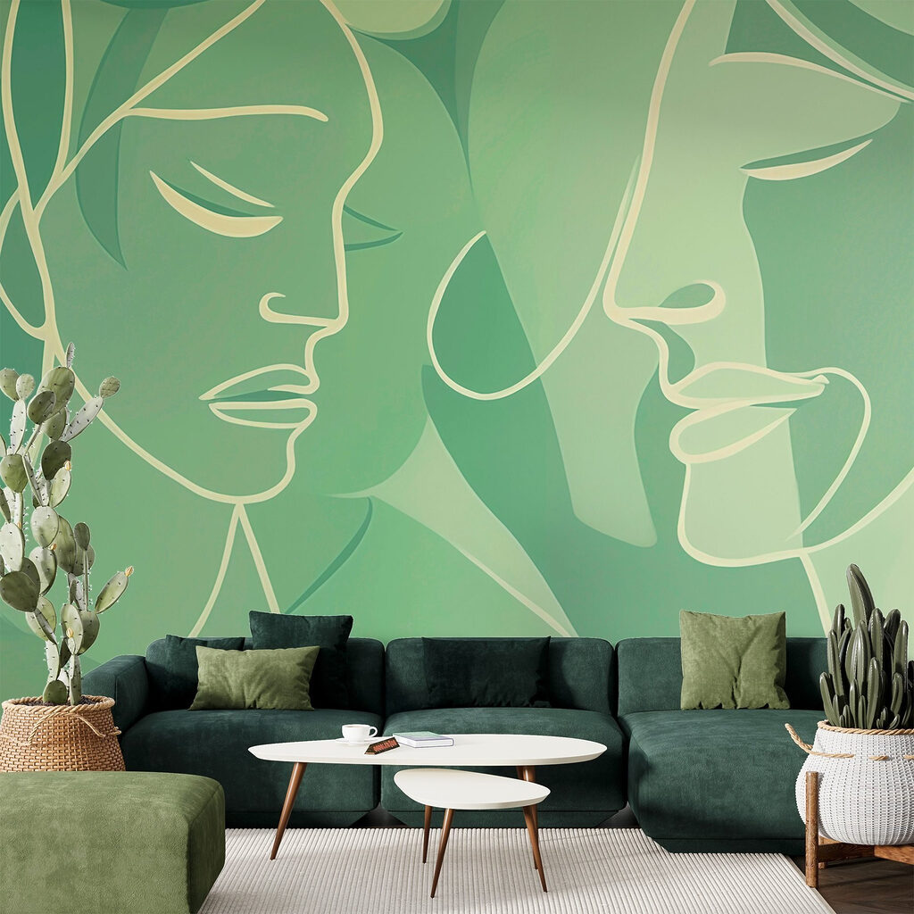 Drawing of a woman's face Drawing of a woman's face