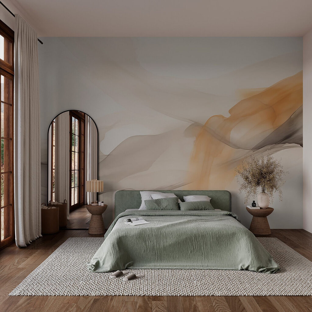 Soft hues dance across the canvas