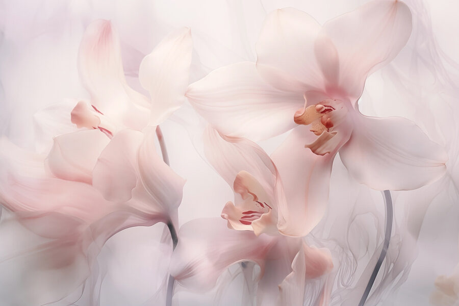 Wall murals Delicate blooms in soft hues - Image 3