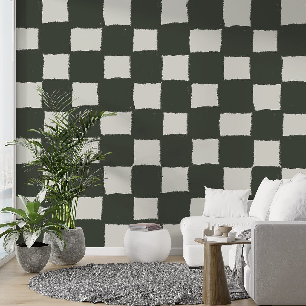 Black and white checkered pattern