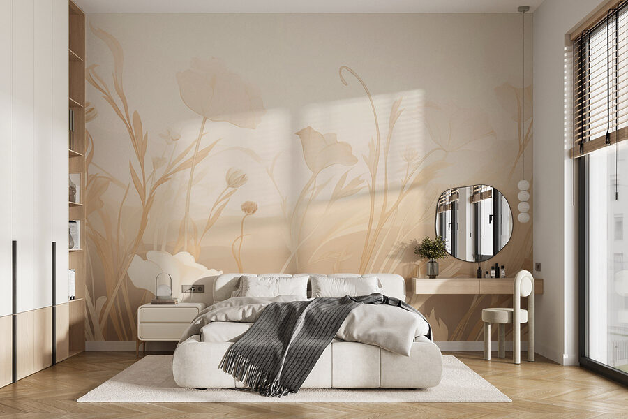 Delicate blooms in soft hues