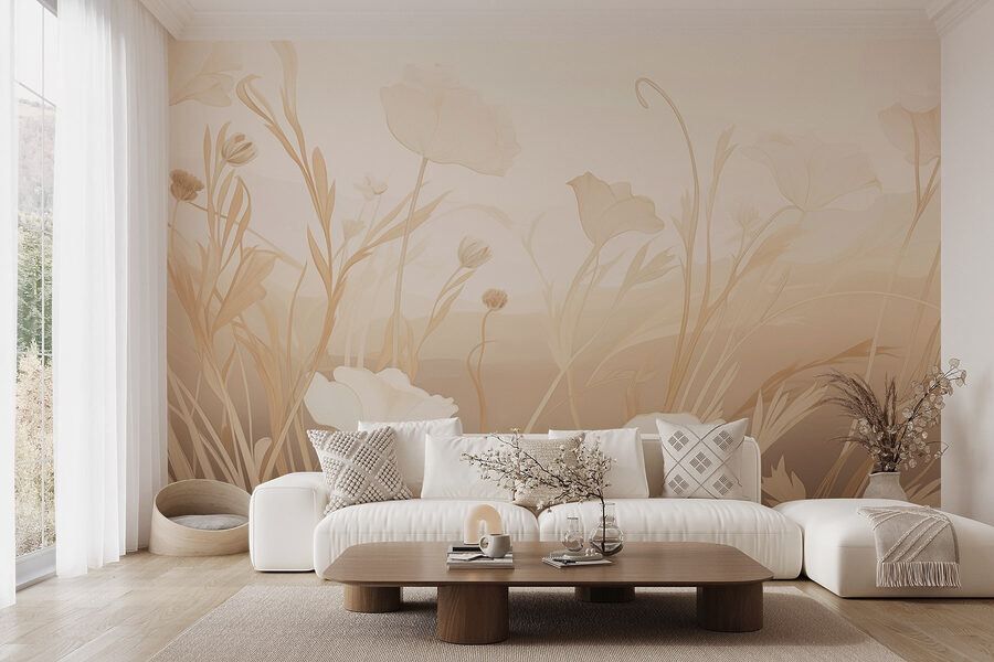 Delicate blooms in soft hues