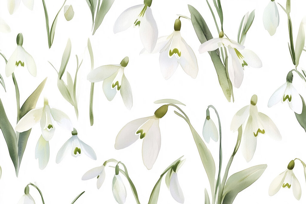 Pattern of white flowers Pattern of white flowers