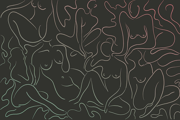 Group of women’s body Group of women’s body