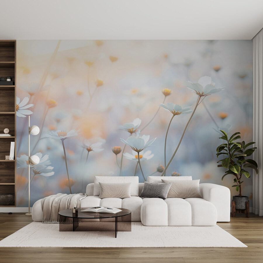 Wall murals Soft petals in a dreamy garden - Image 3