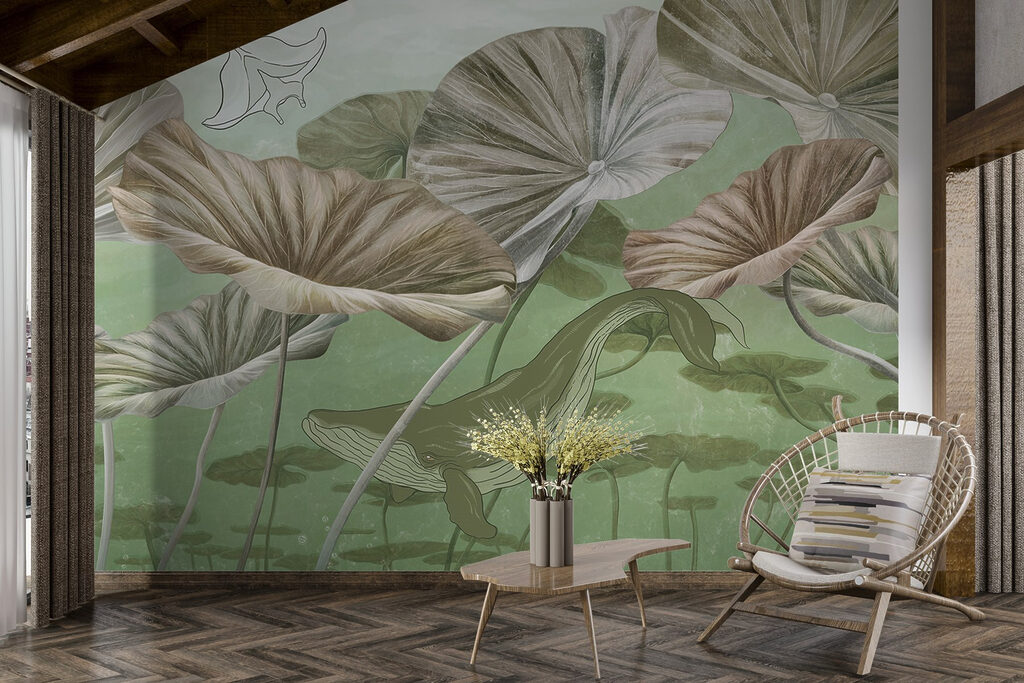 Whale swimming in water