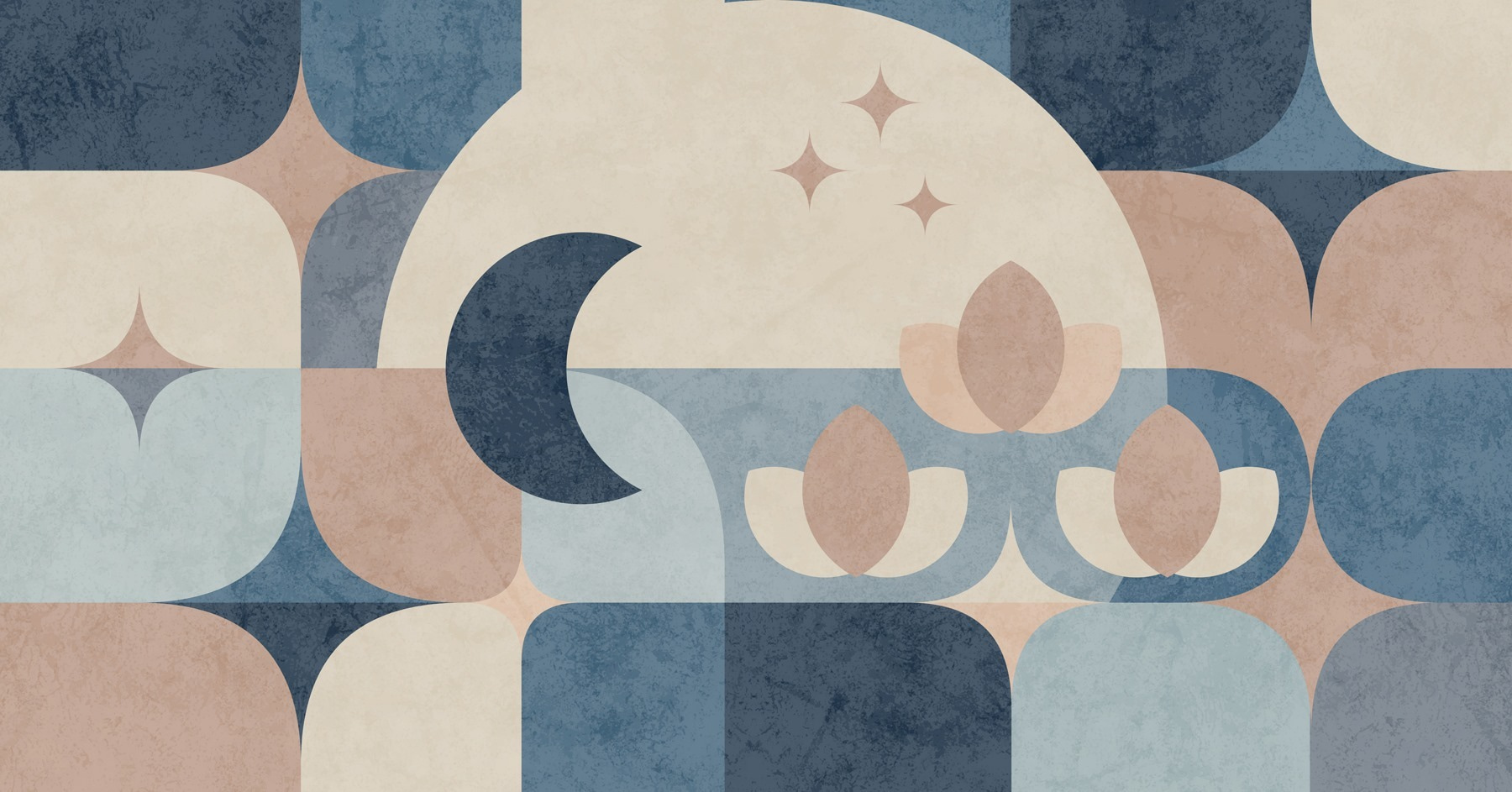 Blue and pink geometric design Blue and pink geometric design