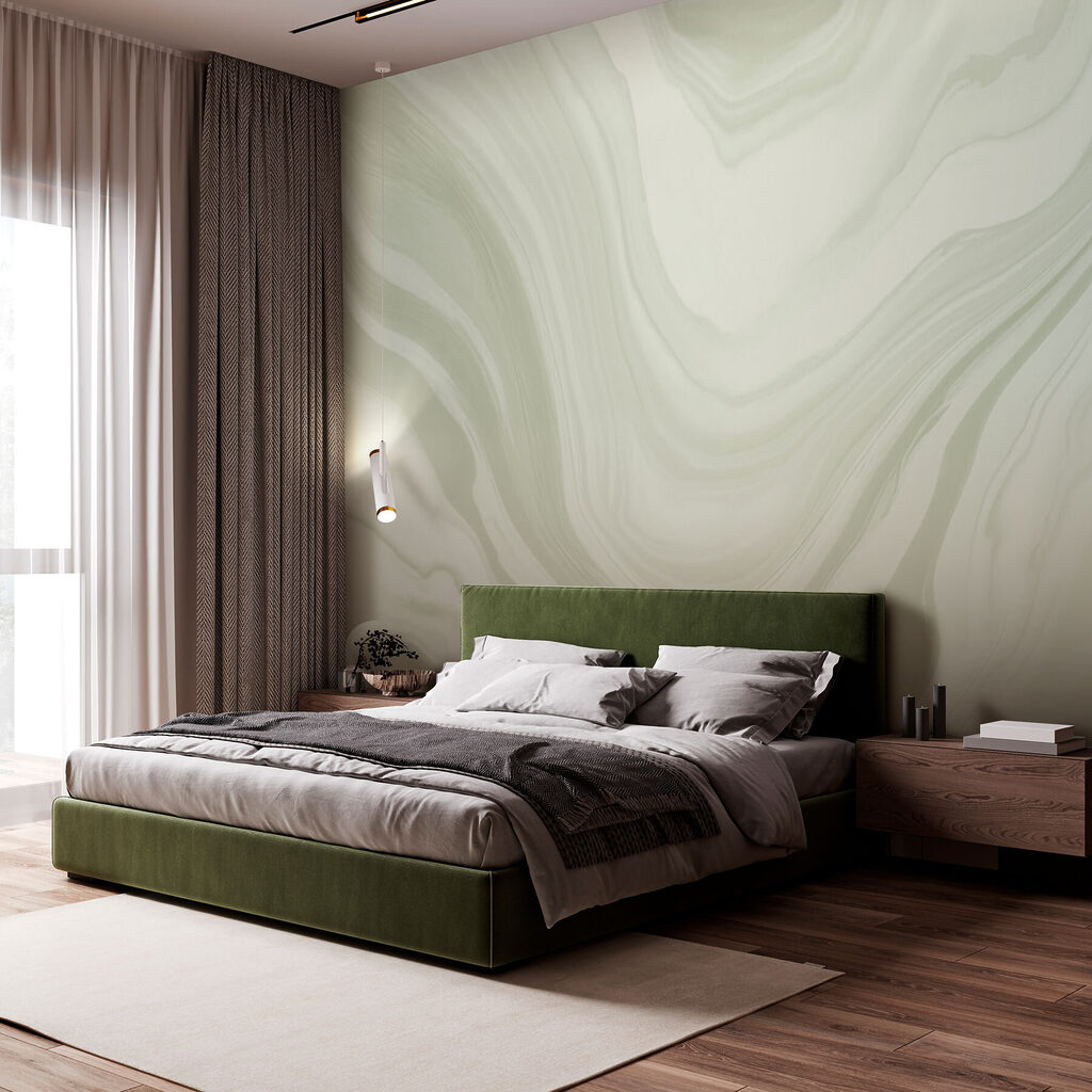 White and gray marbled surface