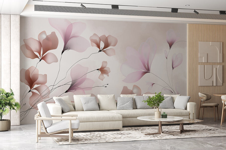 Delicate blooms in soft pastel tones Delicate blooms in soft pastel tones