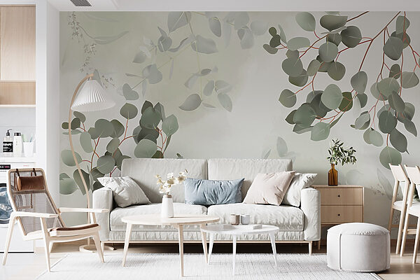 Soft greenery against a gentle backdrop Soft greenery against a gentle backdrop