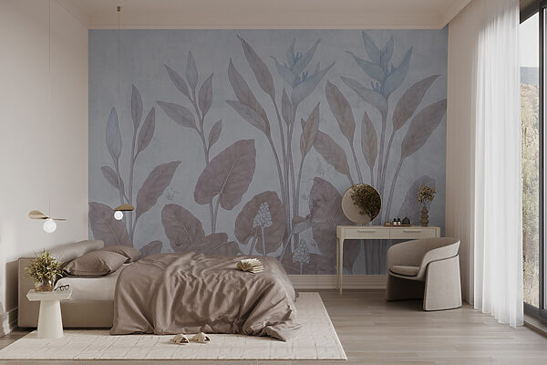 Delicate botanical design in soft tones Delicate botanical design in soft tones