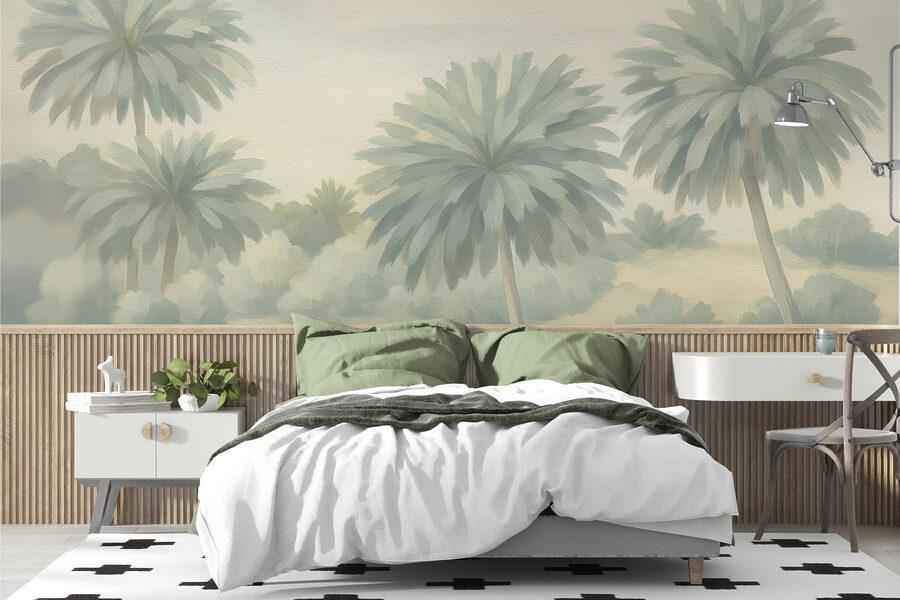 Group of palm trees